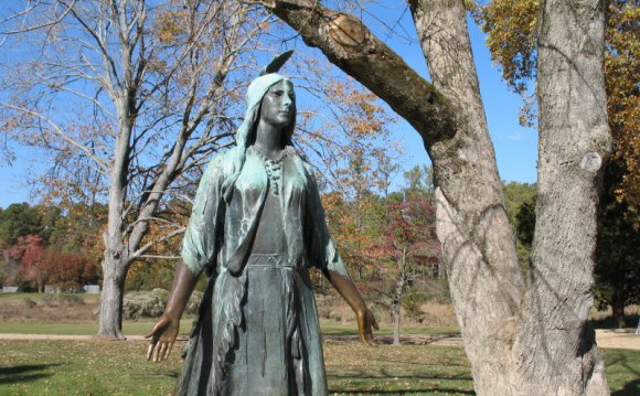 Pocahontas statue at Jamestown