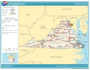 Atlas of Virginia State