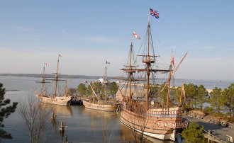 Jamestown Settlement 1607 boats