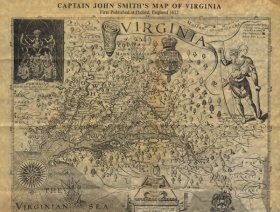 John Smith’s chart of Jamestown in 1608