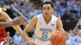Marcus Paige (5) during NCAA baseball action at the Dean E. Smith Center amongst the new york Tar Heels as well as the new york State Wolfpack on January 16, 2016 in Chapel Hill, NC. (Will Bratton/WRAL factor)