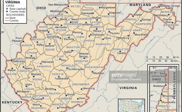 Virginia political Map
