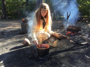 Powhatan Indian town stew at Jamestown payment