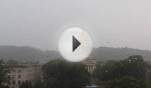 Lightning striking around the West Virginia State Capitol