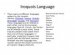 Iroquois tribes Language